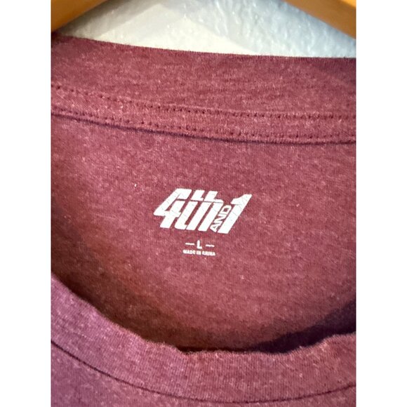 Minnesota Golden Gophers Maroon Graphic T-Shirt 4th And 1 Size L - Picture 3 of 7